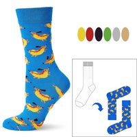Chaussettes unisexes pour adultes, mignonnes, en jacquard, avec un design personnalisé, chaussettes fantaisie, chaussettes amusantes à motifs de dessins animés