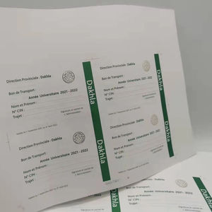 Étiquette de sécurité holographique anti-contrefaçon avec filigrane pour la protection des bons, factures, coupons et emballages - Product Image 3