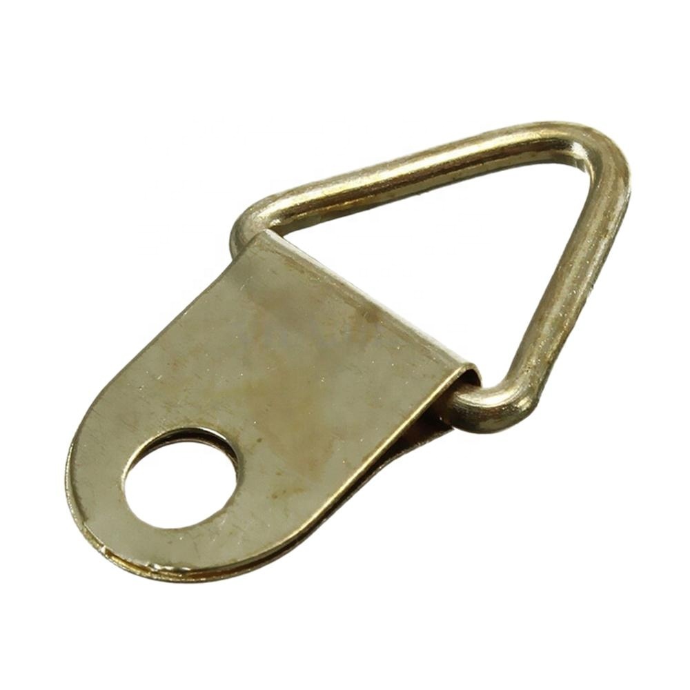 Triangle D-Ring Picture Frame Hangers - Metal Hooks For Hanging Frames, Mirrors, And Wall Art