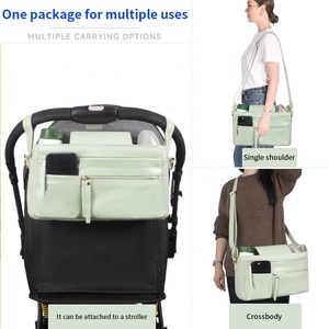 Sac de rangement universel léger pour poussette, organisateur de poussette antidérapant avec housse et porte-gobelet isotherme - Product Image 4