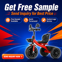 Tricycle pour enfants GEEN, prix d'usine, OEM, 3 roues, poussette, rickshaw, vélo pour enfants