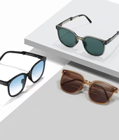 Lunettes de soleil polarisées pliables portables de haute qualité, protection UV complète, monture intégrale, design tendance pour adultes, unisexe