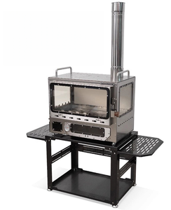 Outdoor 304 Edelstahl Kamin Großer Innen- & Außenbereich Wärmender Pelletofen Scheune Camping Zelt Holzofen für Holzkohle - Product Image 3