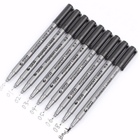 Ensemble de stylos à encre pigmentée pour dessin au trait fin STA personnalisé stylo de calligraphie islamique avec pointe en feutre pour croquis marqueurs d'art