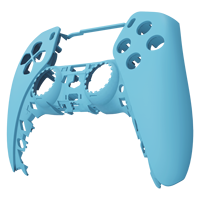 Pour PS5 Controller Shell - Heaven Blue Matte Couvercle supérieur de remplacement personnalisé pour contrôleur de jeu