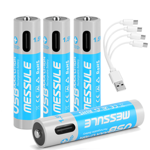 Baterías AAA de iones de litio recargables de carga rápida de 1,5 V, V, 800mWh, tamaño <span class=keywords><strong>Triple</strong></span> <span class=keywords><strong>A</strong></span>, iones de litio cilíndricos para electrodomésticos - Product Image 1