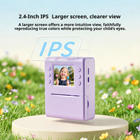 Cámara Infantil con Pantalla IPS de 2.4 Pulgadas, Impresión Térmica, Reproductor MP3, Grabadora de Video HD Multifunción, Regalo para Niños