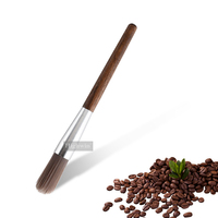 Brosse de nettoyage manuelle portable et durable HIGHWIN en bois à poils pour moulin à café, idéale pour la maison, la cuisine et les baristas