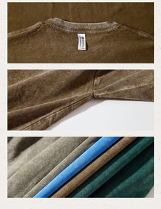 T-shirts Streetwear en Coton 230 GSM Délavé Effet Neige, Vente en Gros, Coupe Oversize à Épaules Tombantes, Service de Personnalisation, Stock en Gros - Product Image 6