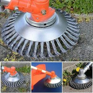Disque de coupe universel en fil d'acier de 8 pouces pour tondeuse à gazon et débroussailleuse, pour la coupe des mauvaises herbes et de l'herbe, en métal - Product Image 2