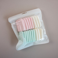 Bouffée de poudre cosmétique en latex coloré, 20 pièces, vente en gros en usine