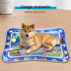 Nueva alfombrilla de juego con <span class=keywords><strong>Sensor</strong></span> de agua gruesa para gatos, nueva alfombrilla sensorial de agua con peces para juegos de mascotas, alfombrilla de juego de agua interactiva para gatos - Product Image 4