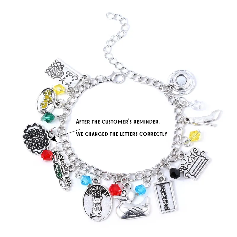 【国内発送】Snack Time Charm Bracelet 2023 Ins Internet Celebrity Same Bracelet Set 18k Gold