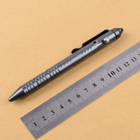 Stylo tactique durable Stylo de poche EDC Stylo à corps en aluminium avec brise-vitre d'urgence