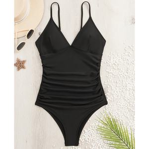 Maillots de bain de luxe pour femmes, fabriqués par des designers, avec décolleté cœur, maillots de bain une pièce pour la plage - Product Image 1