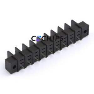MX25SM-7.62-09P-BK01-Cu-S-A Barrier Terminal Block Through hole,P=7.62mm Connector Two Sides 7.62mm 1x9P Straight Pin - Product Image 2