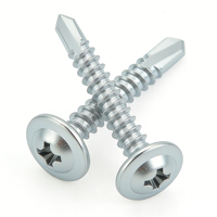 Yaente Factory M4.2 Phillips Large Flat Head Washer Self-Drilling Screw 410 Stainless Steel Large Round Head Self-Tapping Screw