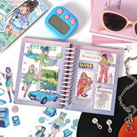 Autocollants PET créatifs style manga pour livres, haute transparence, imperméables, pour bandes dessinées - Offre Spéciale