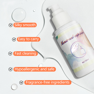 Bicchiere di facile utilizzo <span class=keywords><strong>lubrificante</strong></span> 120ml ingredienti naturali a base d'acqua <span class=keywords><strong>lubrificante</strong></span> coppetta mestruale con applicatore - Product Image 3