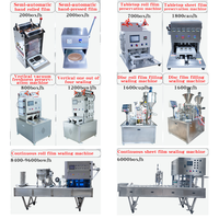 Machine de remplissage automatique de liquides pour yaourt, eau pure, emballage en fût, scelleuse de gobelets en métal, plastique et papier