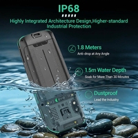 Lecteur de codes-barres portable industriel Android NORGEE modèle 4 IP68 4 pouces 4+64G/ 6+128G 4 boutons programmables PDA