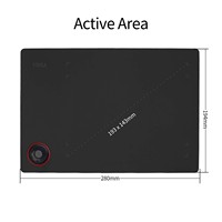 Vinsa T608 Kualitas Bagus 9.4 Inci Pengontrol Dial Tanpa Baterai Stylus Digital Tablet Grafis Digital