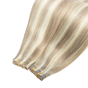 Extensions <span class=keywords><strong>de</strong></span> cheveux Genius Medusa Weft, double trame, cheveux russes, trame à trous en PU, trame papillon double languette, extensions invisibles - Product Image 2
