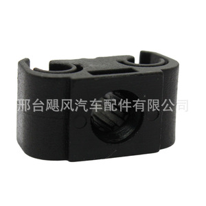 คลิปหนีบสายเคเบิลรูปตัว C 811611797 สำหรับขายึดสายเบรก Volkswagen Audi พลาสติกสีดำ - Product Image 2