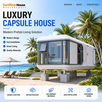 Maison-capsule intérieure personnalisée pour la construction d'hôtels de glamping