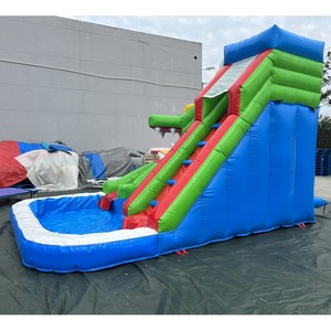 Toboggan aquatique gonflable <span class=keywords><strong>Alligator</strong></span> Mouth de qualité commerciale, <span class=keywords><strong>parc</strong></span> aquatique Crocodile avec piscine pour locations événementielles - Product Image 3