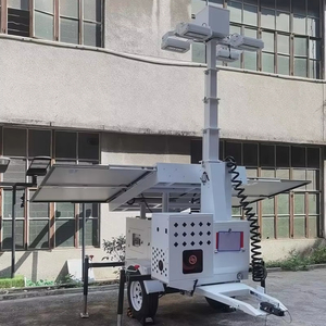 Torre de Iluminación Telescópica de 9m con LED Solar IP65 Blanca para Campos Petroleros y de Gas - Product Image 5