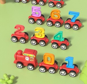 รถไฟแม่เหล็กตัวเลขสำหรับเด็ก ตัวอักษรแม่เหล็ก ของเล่นบล็อกลาก รถของเล่นเสริมพัฒนาการด้านคณิตศาสตร์และการคำนวณสำหรับเด็กเล็ก - Product Image 4