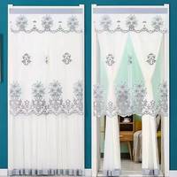 Panneau de rideau transparent filtrant la lumière pour la maison, toutes saisons, pour la séparation de pièces et la décoration intérieure