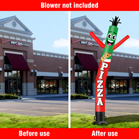 Wacky Wave Tube ManPizza Theme air Dancer Convient pour Outdoor Party Festival New Store Display sans ventilateur