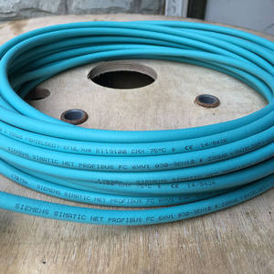 สายเคเบิล Profibusfc แบบมีสายลาก <span class=keywords><strong>2</strong></span> แกน สายบัสป้องกันสัญญาณรบกวนสำหรับการสื่อสาร Dp รุ่น 6xv1830-3eh10/o - Product Image 1