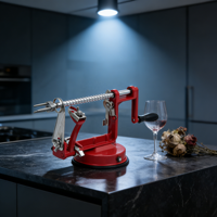 Multifunctionele handmatige roestvrijstalen antiaanbak fruit schiller, ontpitter en snijder, duurzaam, vaatwasserbestendig, draagbaar voor peren.