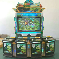 Haute qualité personnalisé 3 joueurs 55 pouces écran LCD monnayeur arcade poisson chasseur jeu Table Machine