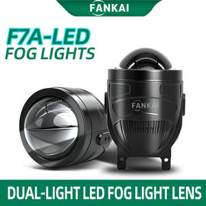 FANKAI Lente de Luz Antiniebla LED Bi-Xenón F7A de 3.0 Pulgadas y Alta Potencia 55W, Luz Blanca, Aluminio, Luz Alta/Baja Integrada, Montaje Universal - Product Image 4