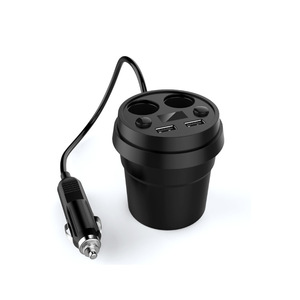 Répartiteur d'allume-cigare de voiture 3.1A, double port USB, affichage numérique, chargeur de voiture 12V, noir - Product Image 2