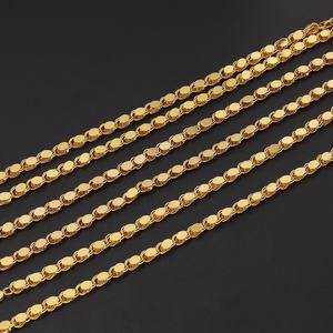 Jxx - Cadenas Cubanas Chapadas en Oro de 24K al por Mayor, Joyería de Latón para Hombre y Mujer, Estilo Clásico - Product Image 4