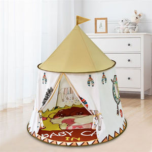 Tienda de campaña tipi para niños de estilo <span class=keywords><strong>indio</strong></span>, tienda portátil de Castillo de princesa para niños, tienda de juguete para niños, regalo de cumpleaños y Navidad - Product Image 1