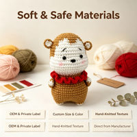 Ensemble d'animaux du zodiaque chinois au crochet personnalisé, Rat, Bœuf, Tigre, Lapin, Dragon, Serpent, Jouets en peluche Amigurumi faits à la main, faible MOQ