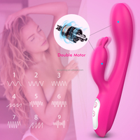 Großhandel Realistischer Vibrator mit Heizfunktion für G-Punkt, Doppelköpfiger Kaninchen-Vibrator, Weibliches Masturbationsspielzeug