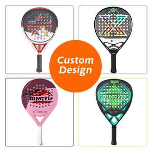 Racchetta da <span class=keywords><strong>Padel</strong></span> in Fibra di Carbonio con Design Personalizzato 3K/18K, Alta Prestazione, Portatile, Leggera, Superficie Ruvida - Product Image 5