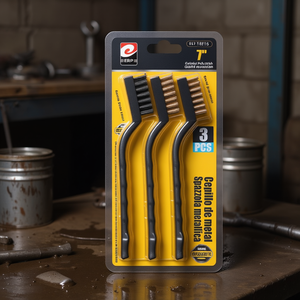 Erpsl Metal Brush 3Pc Set 17Cm 25Mm Steel Nylon Bristles Industrial Cleaning Tool - Product Image 3