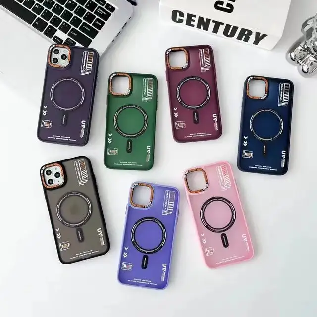 Matte Skin Feel Magnetic Couple Silicone Soft and Minimalist Fashion Brand Phone Casefor iphone 15 14 13 12 11 plus/pro/pro max