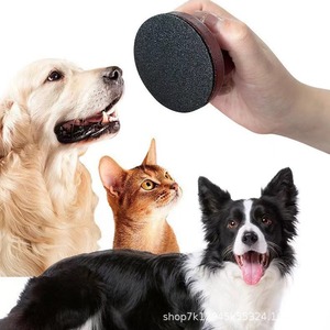 Cross-border wooden dog scratching board, round, detachable wooden pet <b>nail</b> file/scraper, solid wood dog scratching tool - Product Image 2