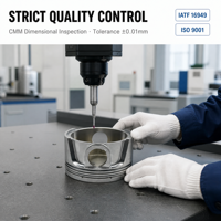 Service de tournage et fraisage CNC de pistons de moteur sur mesure, fournisseur d'aluminium pour camions diesel, groupes électrogènes marins, usine OEM