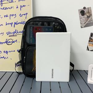 Summer New Breathable Mesh Backpack for Middle High School Students Large Capacity Travel Gym Mesh Backpack - Product Image 3