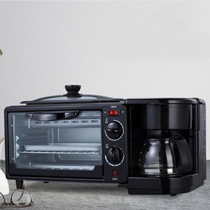 Máquina para Desayunos 3 en 1 de Acero Inoxidable con Control Mecánico, Multifuncional para Freír, Asar y Preparar Café - Product Image 1